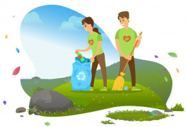 Работники филиала ООО «РН-Сервис» приняли участие в экологической акции «Очистим планету от мусора!»